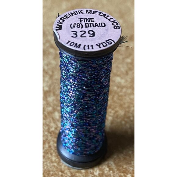 Baid Thread Office | Kreinik 8 Fine Braid Metallic Thread 1m 329 Bahama Blue | Poshmark